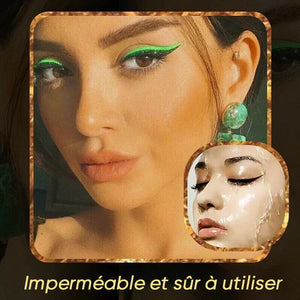 Autocollants imperméables et réutilisables pour eye-liner et cils