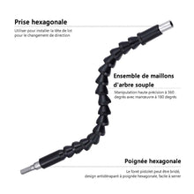 Charger l&#39;image dans la galerie, Extension de foret flexible avec support de foret à vis - ciaovie