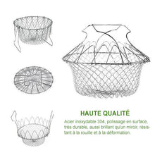 Charger l&#39;image dans la galerie, Friture Panier de Chef Pliable en Acier Inoxydable