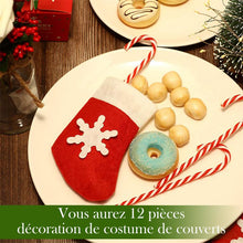 Charger l&#39;image dans la galerie, Ciaovie™ Sac de Couverts de Noël Chaussette Flocon de Neige - ciaovie