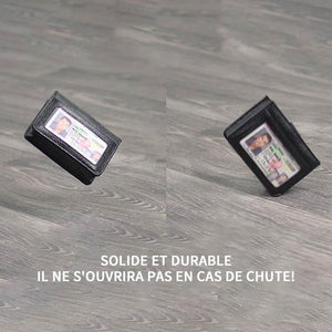 Portefeuille Vertical avec Blocage RFID