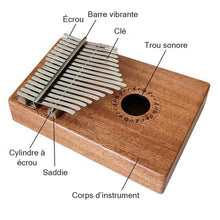 Charger l&#39;image dans la galerie, Kalimba 17 clés Professionnel Pouce Piano Instrument - ciaovie