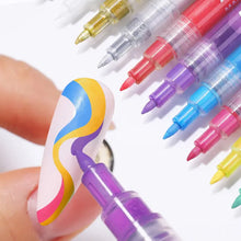 Charger l&#39;image dans la galerie, Marqueur de manucure 12 couleurs ultra fin et incurvé