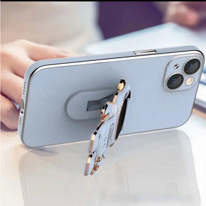 Couverture de cas d'iphone de support caché d'astronaute de placage 6D