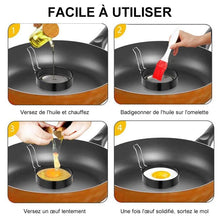 Charger l&#39;image dans la galerie, Moule à Anneaux d&#39;Omelette Antiadhésif