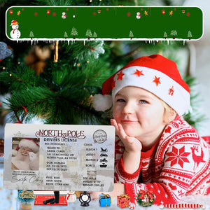 🎅Permis de conduire perdu du Père Noël|Cadeaux amusants pour les enfants