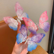 Charger l&#39;image dans la galerie, Pince à cheveux de papillon de couleur dégradée