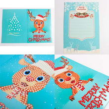 Charger l&#39;image dans la galerie, Ciaovie™ Peinture de Diamant Strass Carte de Voeux de Noël (8 CARTES) - ciaovie