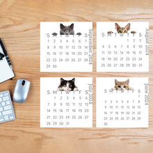 Charger l&#39;image dans la galerie, 🐱Calendrier de bureau 2024 avec chat furtif