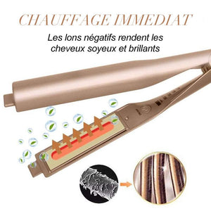 Fer à lisser et Fer à friser-2 en 1 - ciaovie