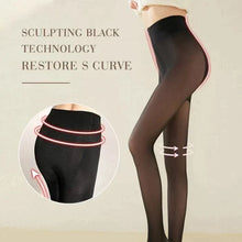 Charger l&#39;image dans la galerie, Flawless Legs Faux collants élastiques translucides chauds doublés de peluche