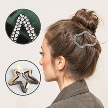 Charger l&#39;image dans la galerie, Barrettes de pinces à cheveux en strass (4 pièces)