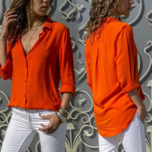 Charger l&#39;image dans la galerie, Dames T-shirt Décontracté en Mousseline de Soie - ciaovie