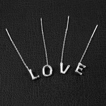 Charger l&#39;image dans la galerie, ✨Boucles d&#39;oreilles alphabet brillant-Lettre Boucle D&#39;oreille Ligne（1 pièce ）
