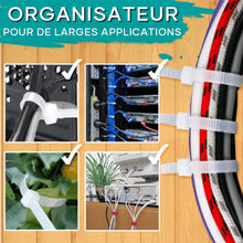 Charger l&#39;image dans la galerie, Attaches de Câble Réutilisables (100PCS)