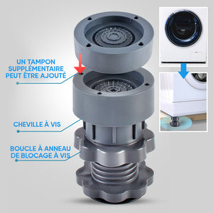 🔈Support de machine à laver à hauteur réglable de 4 pièces
