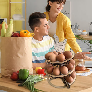 Support distributeur d'oeufs amusant
