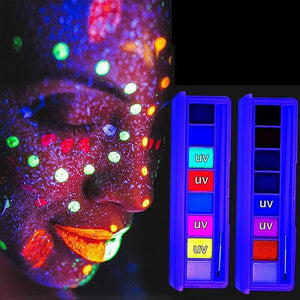 Palette de maquillage fluorescent soluble dans l'eau