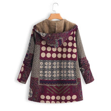 Charger l&#39;image dans la galerie, Ciaovie™ Manteau Vintage à Capuche Imprimée Dot Hiver Chaud - ciaovie