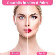 Charger l&#39;image dans la galerie, Kit de pochoirs à sourcils en silicone