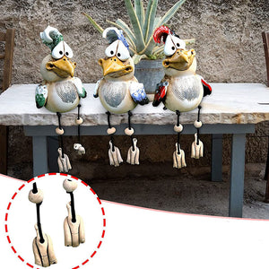 Ornement de jardin de poulet en résine