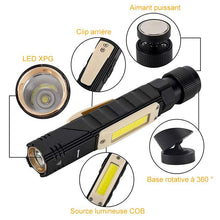 Charger l&#39;image dans la galerie, Lampe de Poche Anti-chute à Aiment Multifonctionnelle