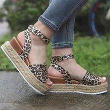Charger l&#39;image dans la galerie, Peep Toe Sandales Compensées - ciaovie