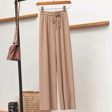 Charger l&#39;image dans la galerie, Pantalon Large en Soie Glacée pour Femme