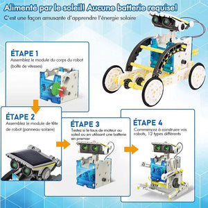 13 en 1 Kit de Robot Solaire Éducatif