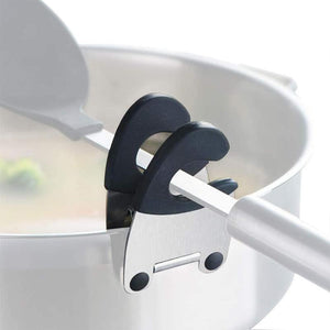 Clip à Spatule Côté Pot en Acier Inoxydable, 2 pièces