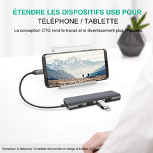 Charger l&#39;image dans la galerie, Concentrateur d&#39;extension HUB 7-en-1 - ciaovie