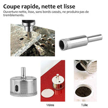 Charger l&#39;image dans la galerie, Foret Diamenté Ouvre-trou pour Verres et Carreaux (Kit de 15 PCs)