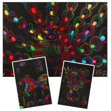 Charger l&#39;image dans la galerie, Ensemble d&#39;Art de Papier à Gratter Coloré pour Enfants
