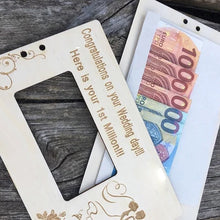 Charger l&#39;image dans la galerie, Mariage Anniversaire Boîte à monnaie en bois
