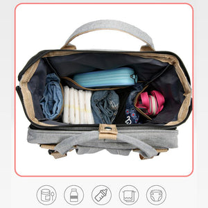 Sac à Dos à Couches Tout-En-Un Pour Bébé
