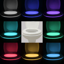 Charger l&#39;image dans la galerie, Lampe Toilette Veilleuse LED Éclairage pour WC 16 Couleurs - ciaovie