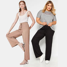 Charger l&#39;image dans la galerie, Pantalon Large en Soie Glacée pour Femme