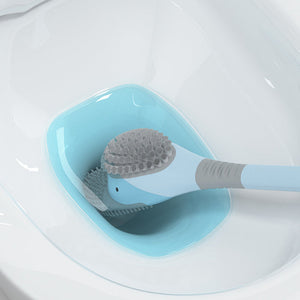 Brosse de Toilette Forme Canard à poils Doux à Long Manche