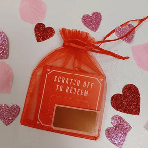 Coupons d'amour personnalisés à gratter