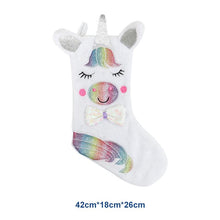 Charger l&#39;image dans la galerie, Ciaovie™Licorne Chaussettes de Noël Décoration (Avec Lumière LED) - ciaovie