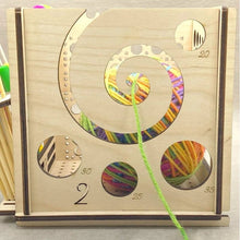 Charger l&#39;image dans la galerie, Bol à fil en bois tout-en-un – Outil de tricot multifonctionnel