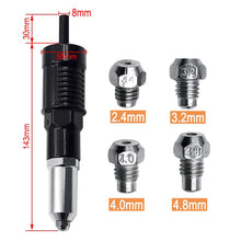 Charger l&#39;image dans la galerie, Kit d&#39;Adaptateur de Pistolet à Rivets Professionnel avec 4 Boulons de Buse Différents
