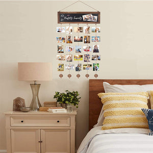 Décoration photo murale en bois