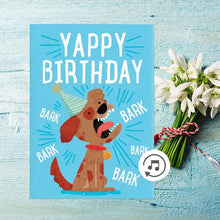 Charger l&#39;image dans la galerie, 🐶🔊CARTE DE VŒUX - ABOIEMENT ANNIVERSAIRE