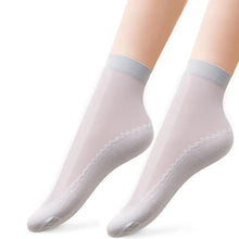 Charger l&#39;image dans la galerie, Chaussettes Soyeuses en Coton Anti-dérapant, 5 paires