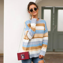 Charger l&#39;image dans la galerie, Ciaovie™ Pull Ras du Cou à Rayures Mode Automne pour Femmes - ciaovie