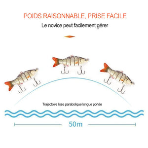 Bionique Multi-Articulé Appâts de Pêche