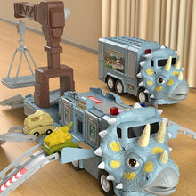 Charger l&#39;image dans la galerie, Nouvel Ensemble de Jouets de Piste de Camion d’Ingénierie Transformant les Dinosaures