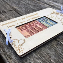 Charger l&#39;image dans la galerie, Mariage Anniversaire Boîte à monnaie en bois