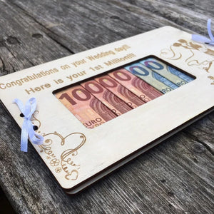 Mariage Anniversaire Boîte à monnaie en bois